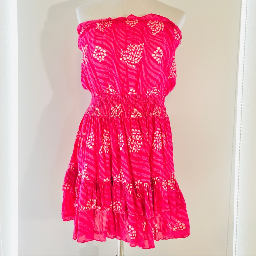Victoria’s Secret Moda International pink cotton fit and flare dress. M. NWOT.